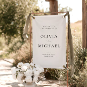 Welcome to the Wedding Vinyl Signage Banner
