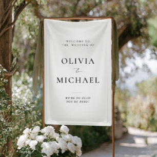 Welcome to the Wedding Vinyl Signage Banner