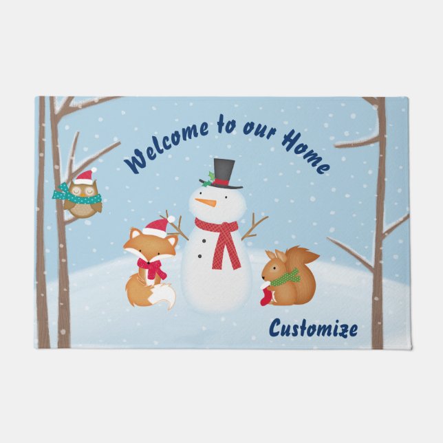 Welcome To The Woods Doormat (Front)