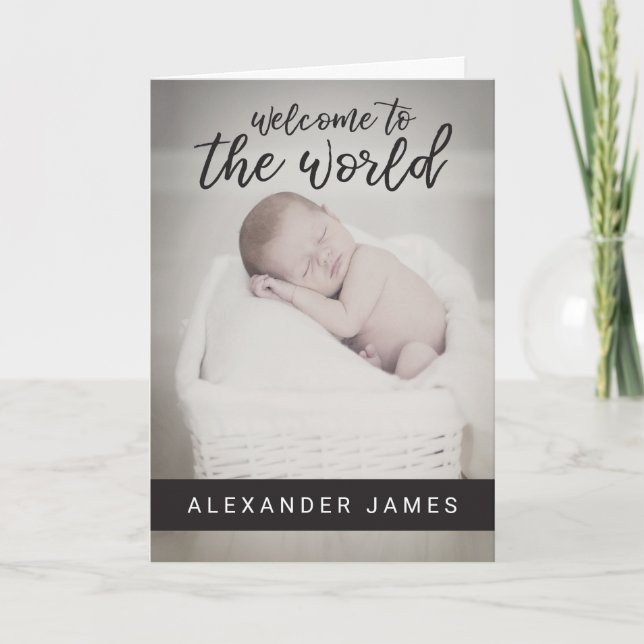 Welcome to the World | Baby Announcement (Front)