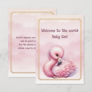 Welcome to the world Baby Girl  Card