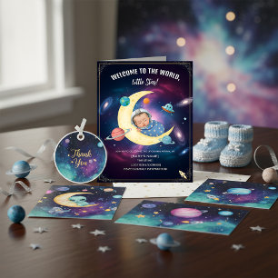 Welcome to the World, Little Star – New Baby Invitation