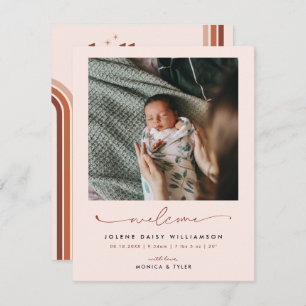 Welcome to the World     Retro Boho Birth