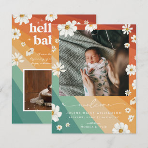 Welcome to the World Retro Boho Birth