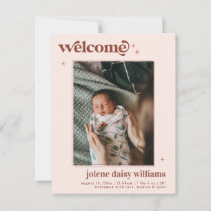 Welcome to the World Retro Boho Birth