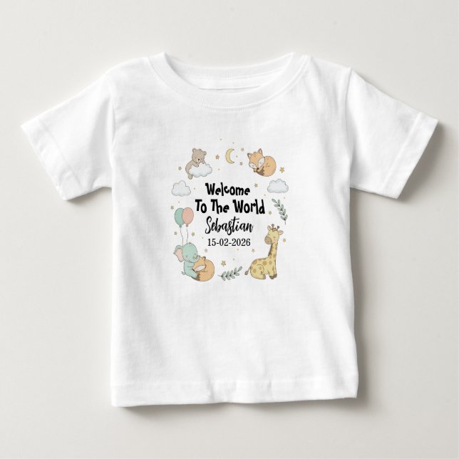 Welcome To The World Sebastian Baby T-Shirt (Front)