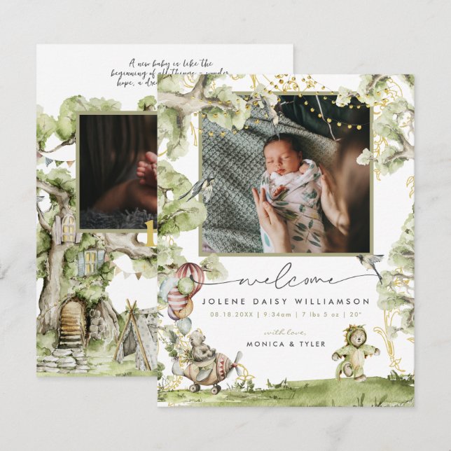 Welcome to the World | Woodland Circus Birth (Front/Back)