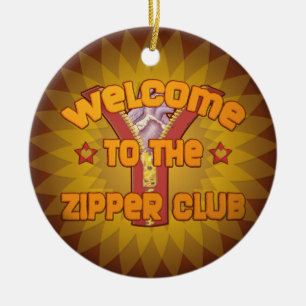 Welcome to the Zipper Club Ceramic Tree Decoration