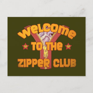 Welcome to the Zipper Club Postcard