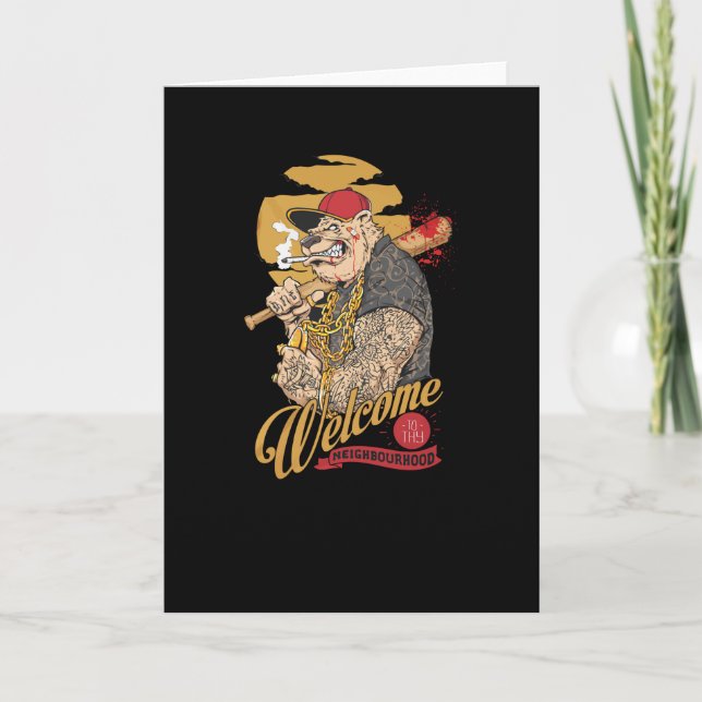 Welcome to thy Neighbourhood Card (Front)