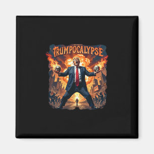 Welcome To Trump-ocalypse Funny Donald Trump Hallo Magnet