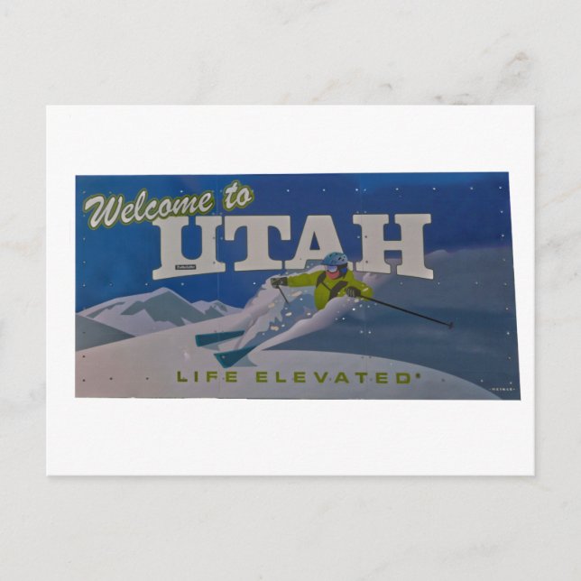 Welcome to utah  postcard (Front)