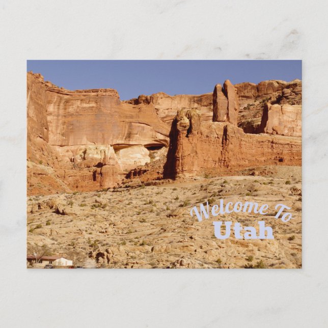 Welcome To Utah Postcard (Front)