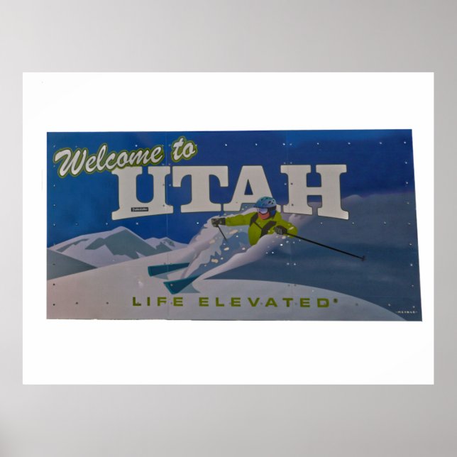 Welcome to utah  postcard poster (Front)