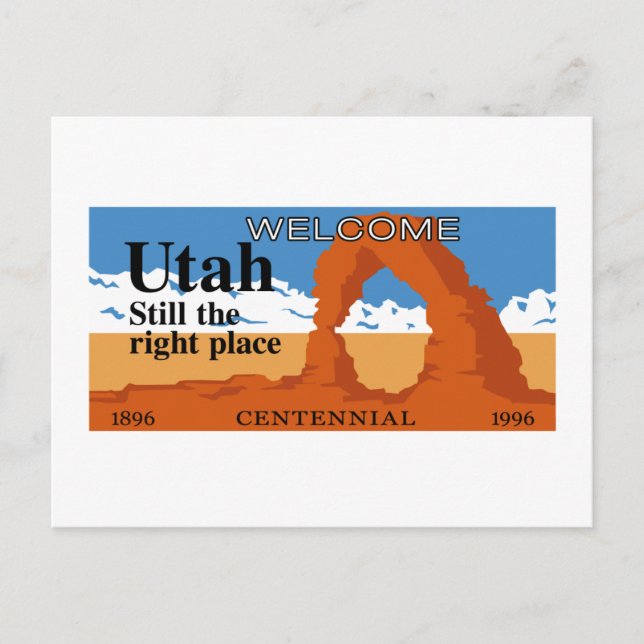Welcome to Utah - USA Postcard (Front)