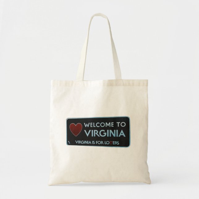 Welcome to Virginia Sign Tote Bag (Front)