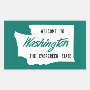 Welcome to Washington - USA Rectangular Sticker