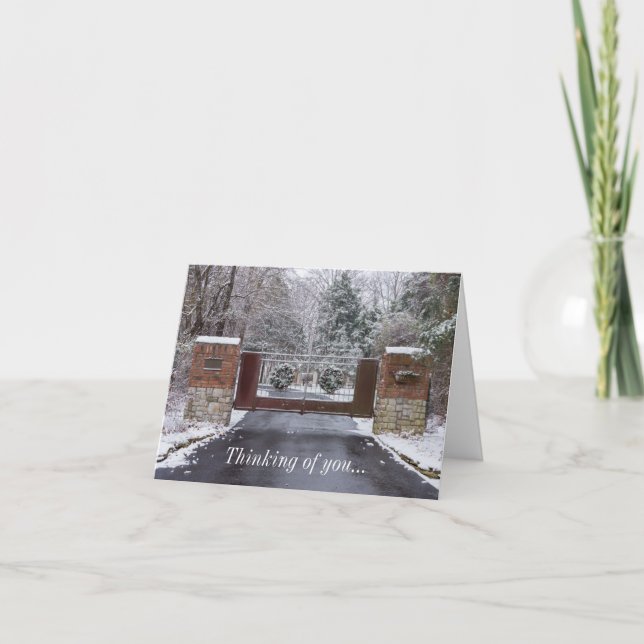 Welcome To Winter Thinking Of You Card (Front)
