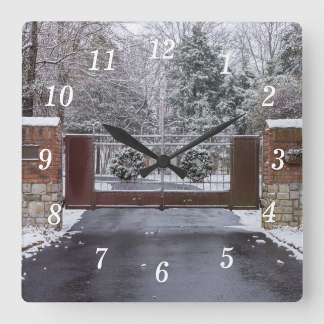 Welcome To Winter Wall Clock (Front)