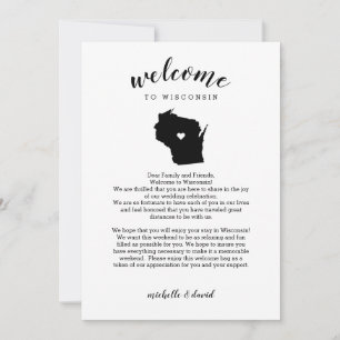 Welcome TO Wisconsin    Wedding Letter & Itinerary
