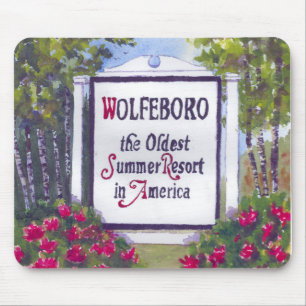 Welcome to Wolfeboro NH Sign Mouse Pad