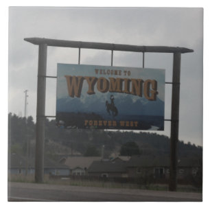 Welcome to Wyoming  Ceramic Tile