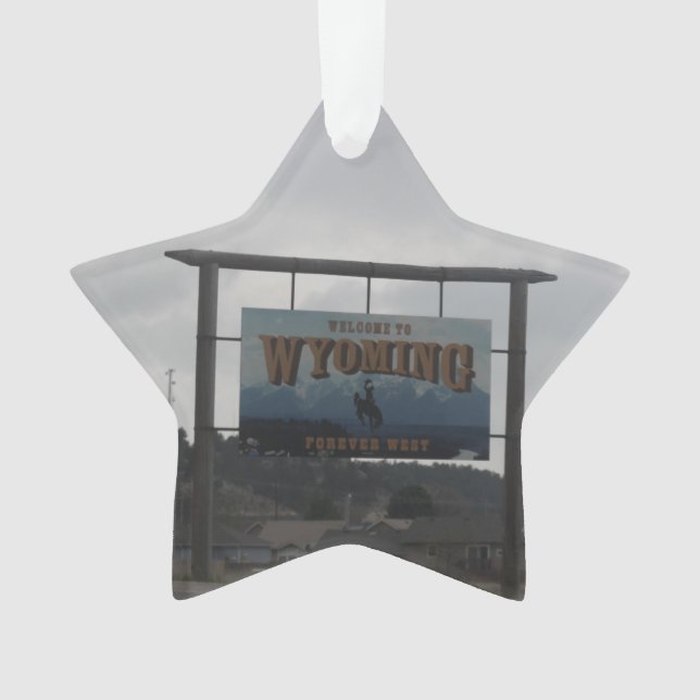 Welcome to Wyoming Ornament (Front)