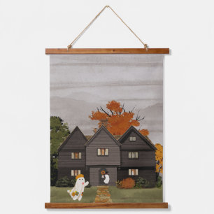 Welcome to your haunted house hanging tapestry