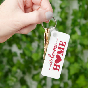 Welcome To Your New Home Real Estate Company Key Ring