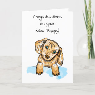 Welcome to your New Puppy!  Card