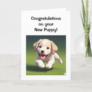 Welcome to your New Puppy Dog Card