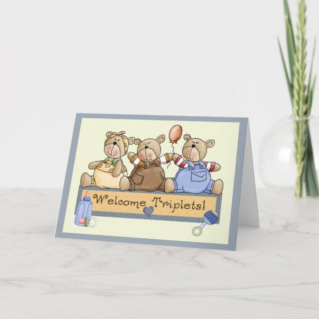Welcome Triplets Card (Front)