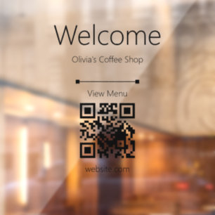 Welcome View Menu Business Name QR Code Restaurant