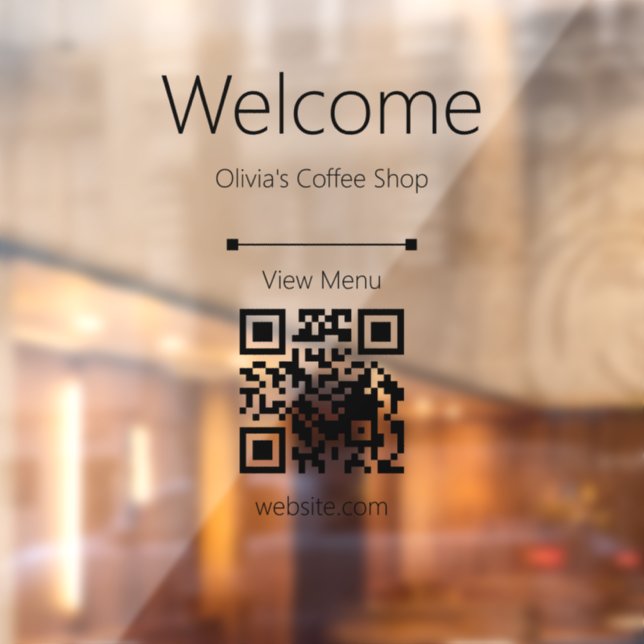 Welcome View Menu Business Name QR Code Restaurant (Sheet 2)