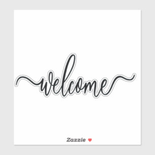welcome VINYL cut sticker