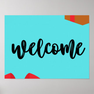 welcome wall art