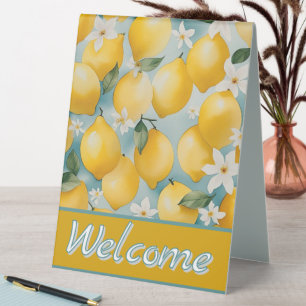 Welcome Watercolor Lemon/fruit 
