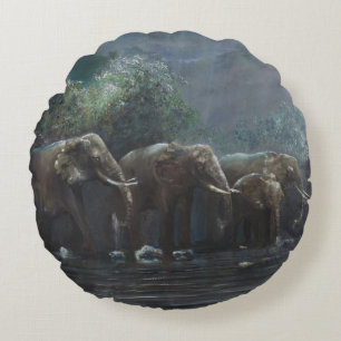 Welcome Waters 1990 Round Cushion