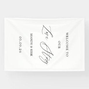 Welcome Wedding Backdrop Banner