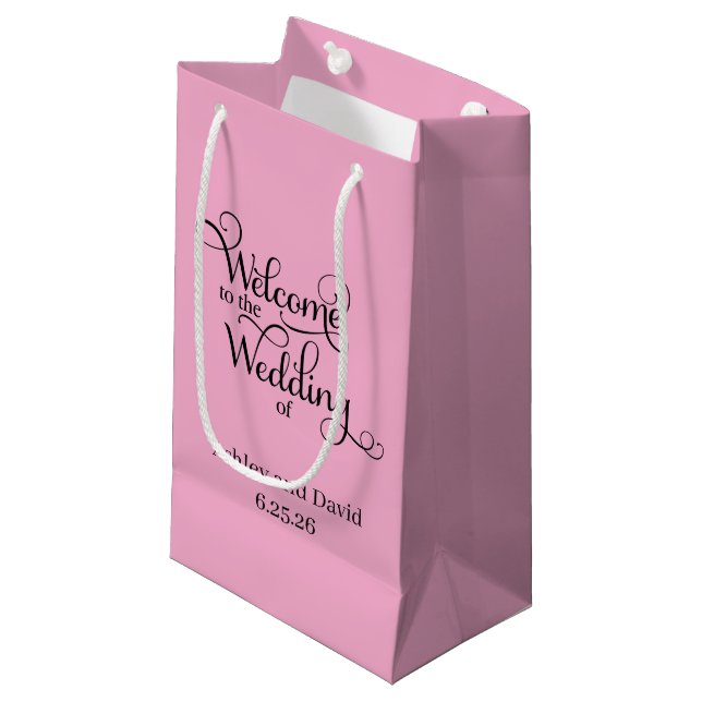 Welcome Wedding Gift Bag (Front Angled)