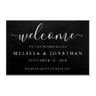 Welcome Wedding Sign Black White Acrylic Print