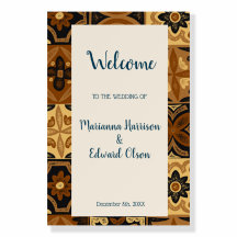 Welcome Wedding Talavera Design Poster