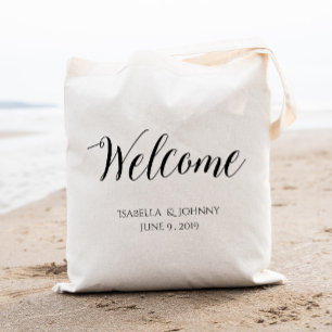 Welcome wedding welcome gift tote bag