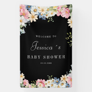 Welcome! Wildflower, Baby Shower Banner