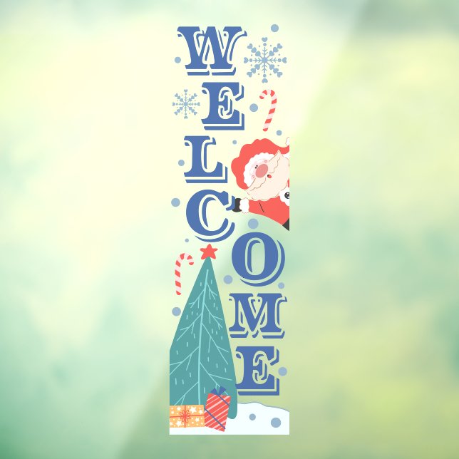 Welcome Winter Holidays Christmas Cute Santa Tree (Sheet 3)