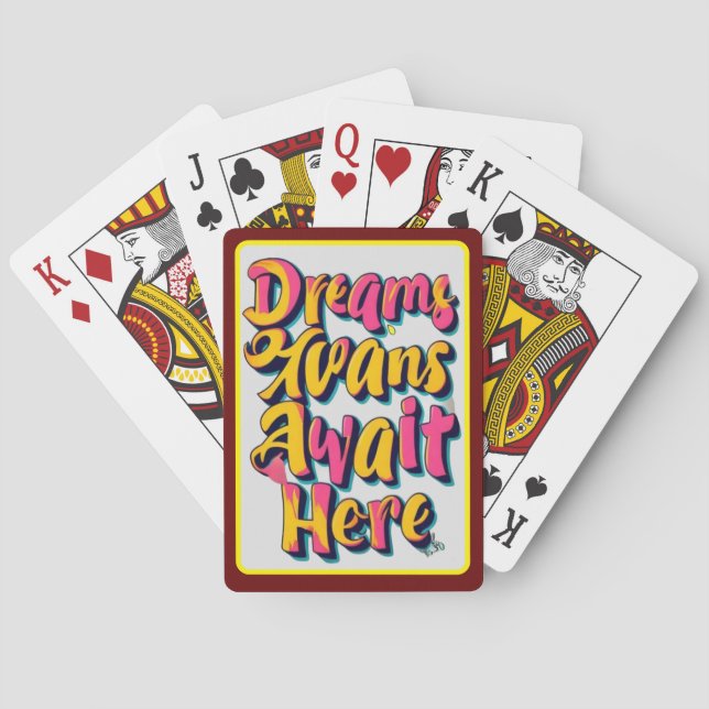 "Welcome Your Dreams" Playing Cards (Back)