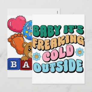 Welcome Your New Baby 2026 Holiday Postcard