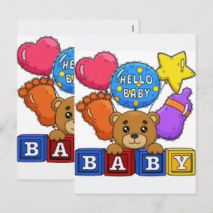Welcome Your New Baby 2026 Holiday Postcard