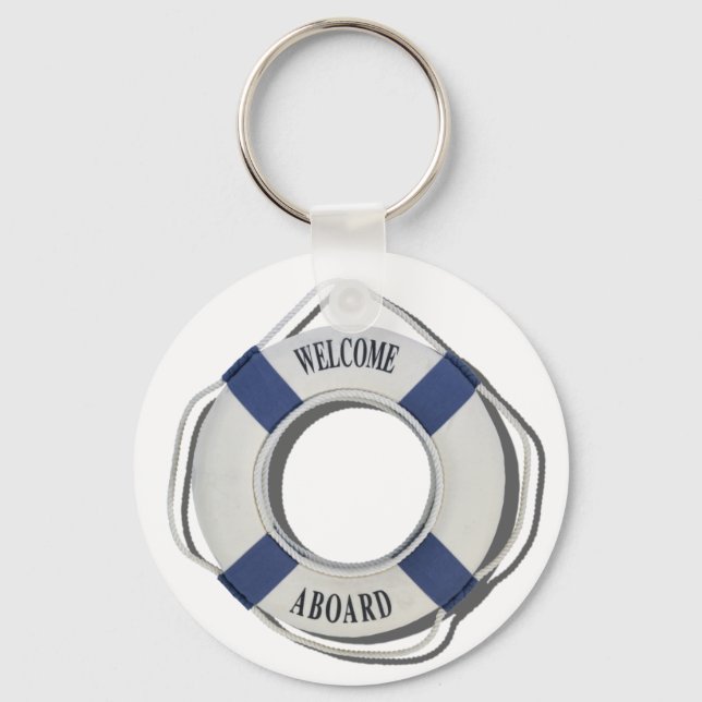 WelcomeAboardLifePreserver071812.png Key Ring (Front)