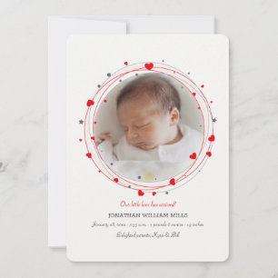 Welcomed With Love Photo Birth Announcement